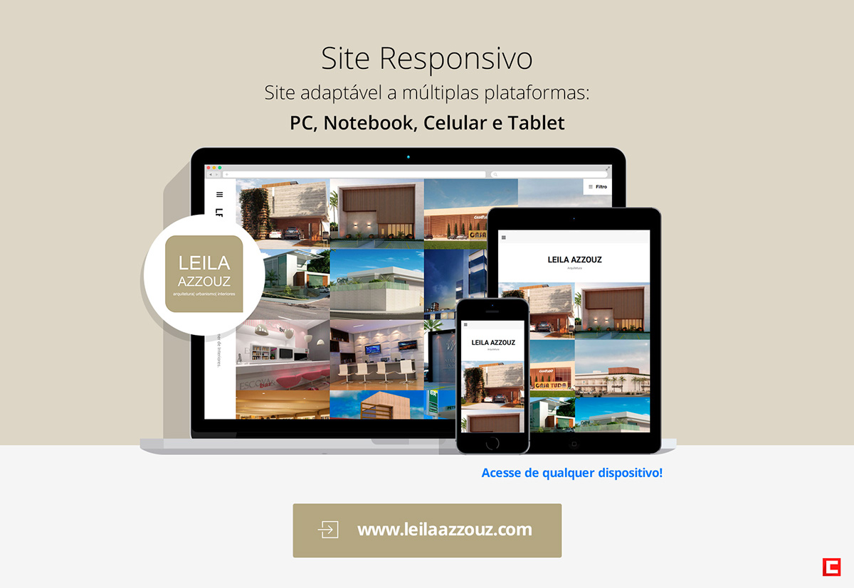site criar site criar sites criação de sites construir sites clidenor clidenorjr clidenorME Leila Azzouz site de arquitetura site arquitetura
