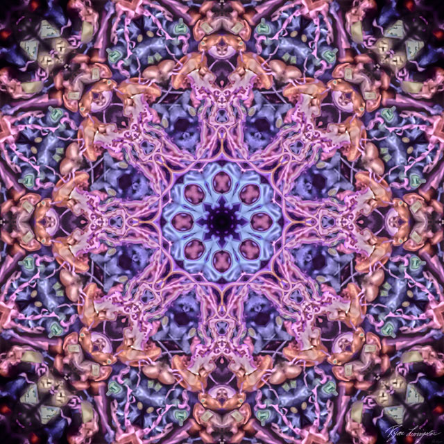 abstract kaleidoscope Mandala digital psychedelic fractal