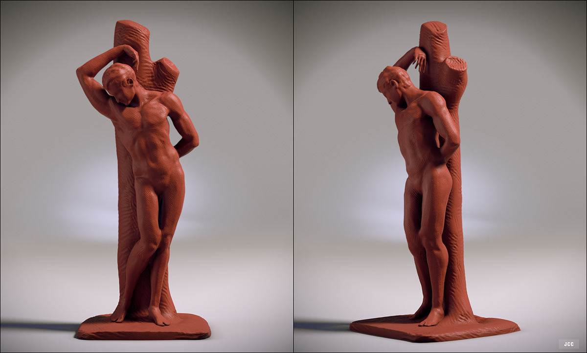 vray  ZBrush Sculpt anatomy muscles
