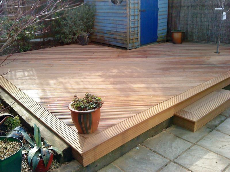 deck garden Decking TIMBER bancarroi hardwood grooved back carpenter wood Treated dublin Ireland Amazon alci