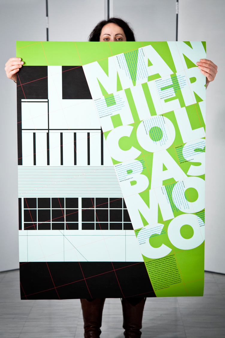 graphic design  grid Swiss school diagonal poster