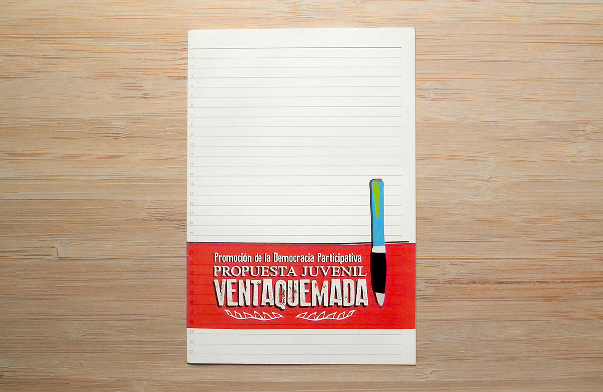 pencils digital illustration folding red orange blue Young democracy bogota Ventaquemada Turmequé ong Ocasa politic colors