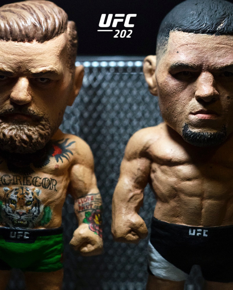 UFC nate diaz Conor McGregor Plastic Cell sculpture art