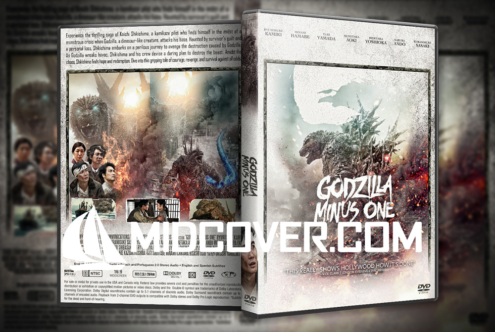 dvd cover Godzilla minus one DVD