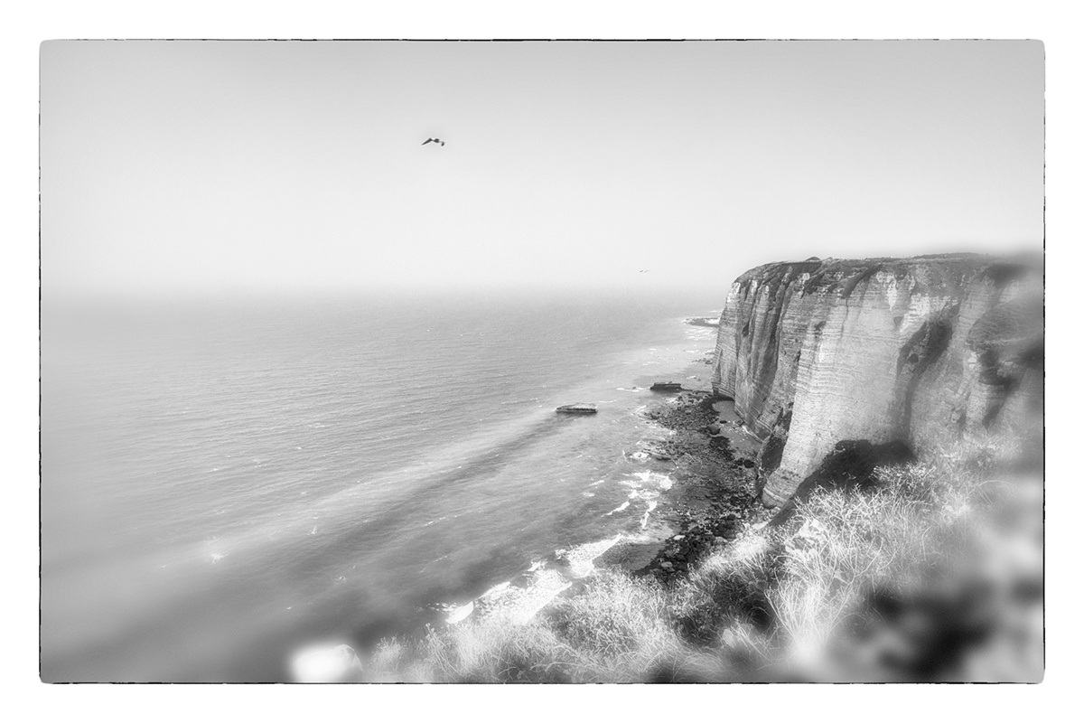 fog normandie Ocean cliffs