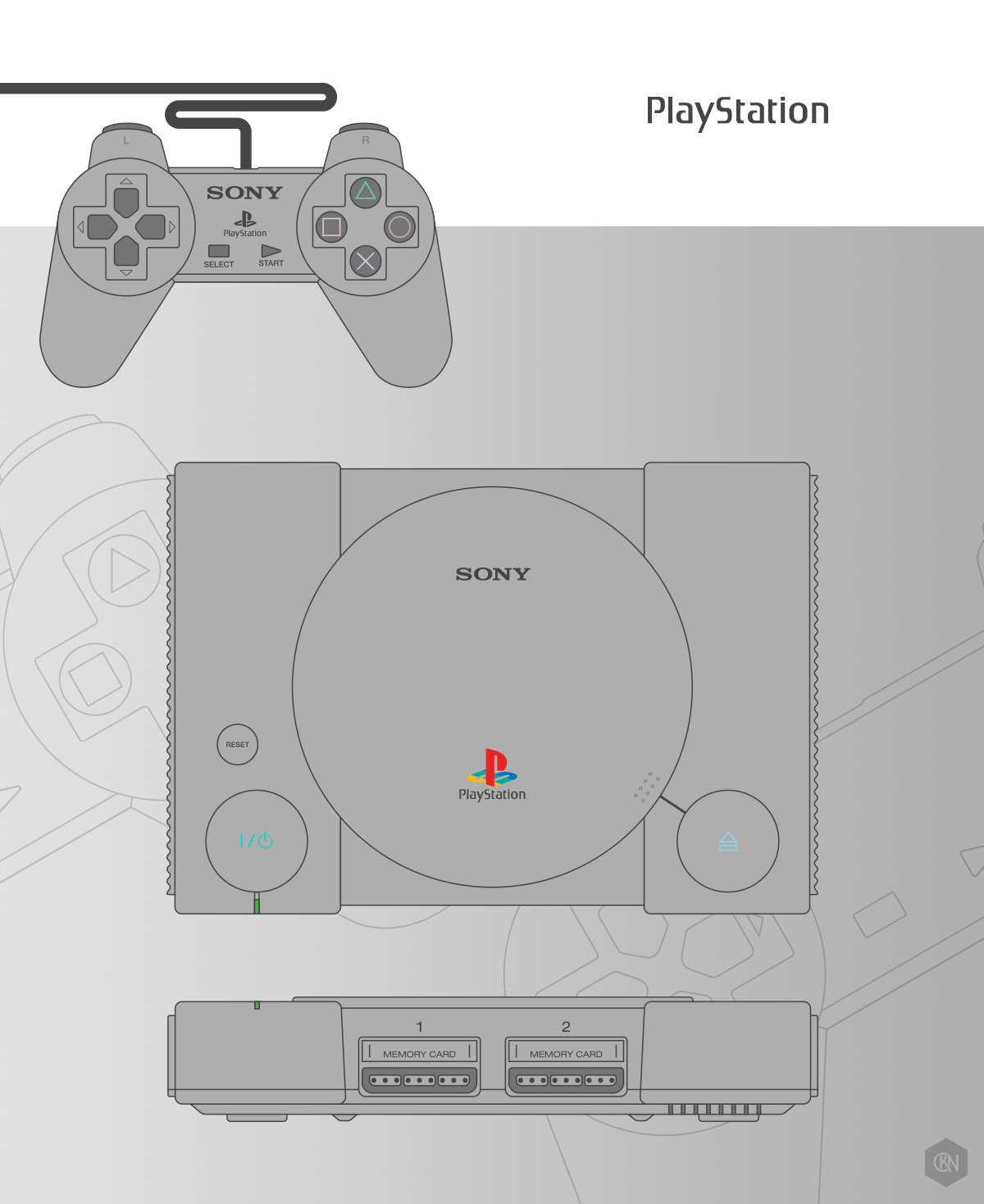 playstation Sony vector ILLUSTRATION  Gaming Games console Illustrator