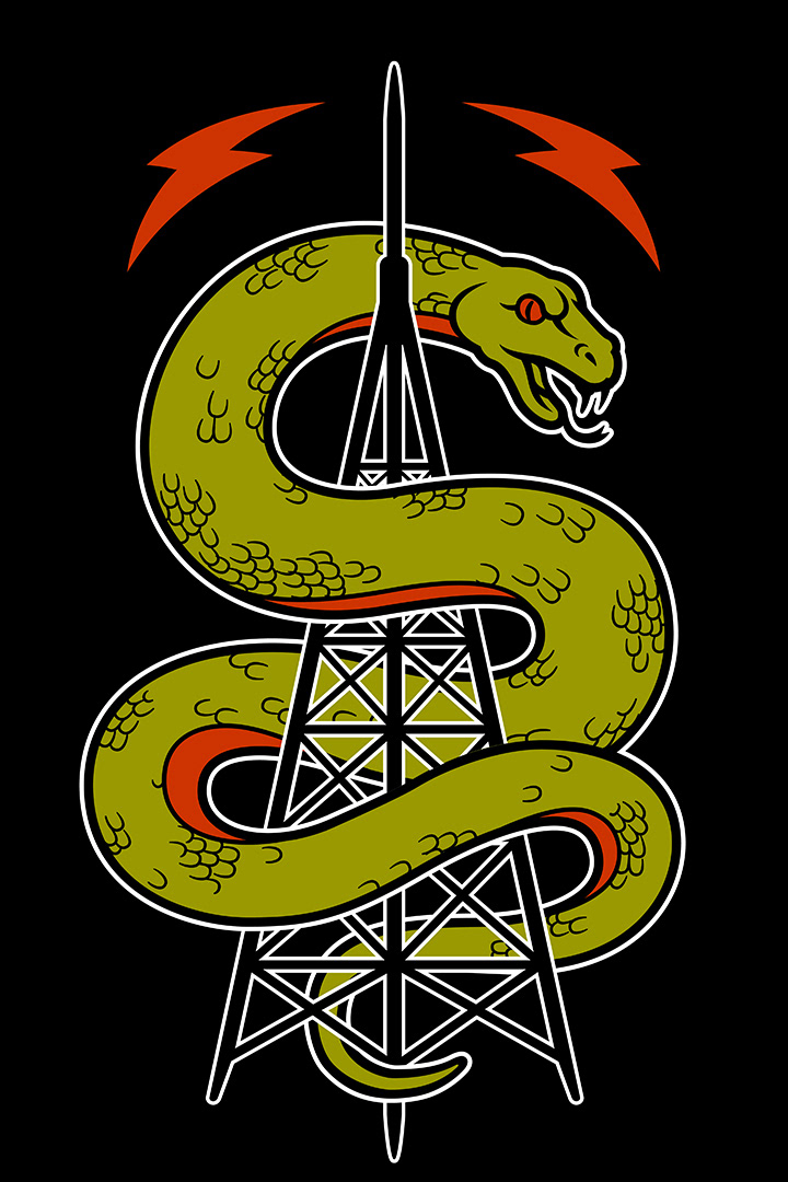 Radio hate punk snake tower