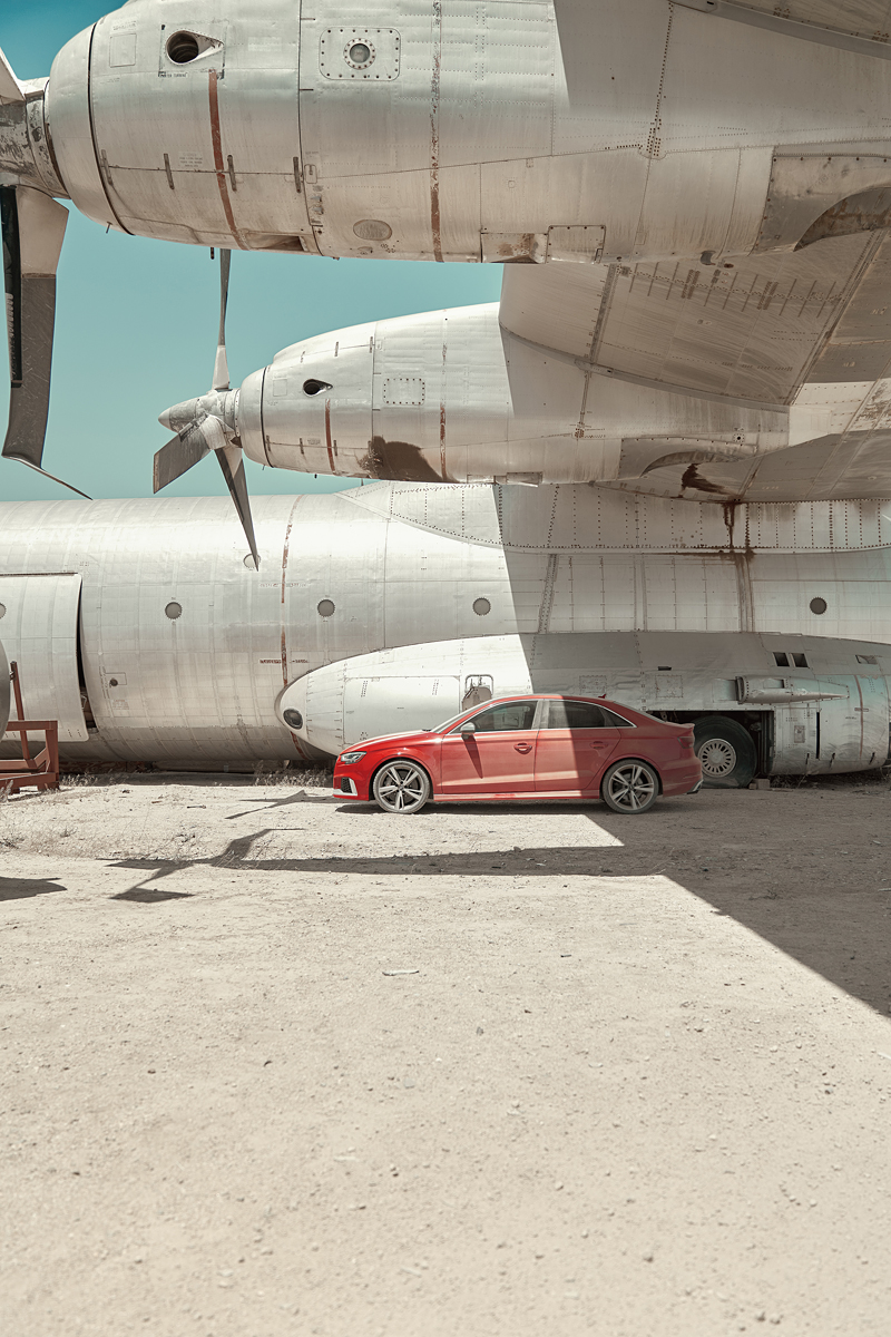 Audi R8 RS3 ttrs airplane boneyard graveyard desert automotive  