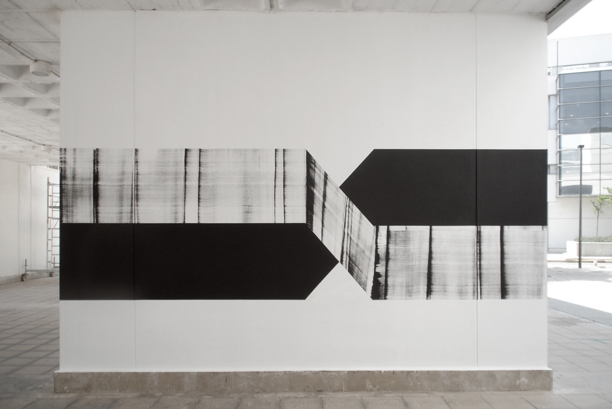 Mural abstract lines geometry texture wall shapes polinizados simek gregpapagrigoriou