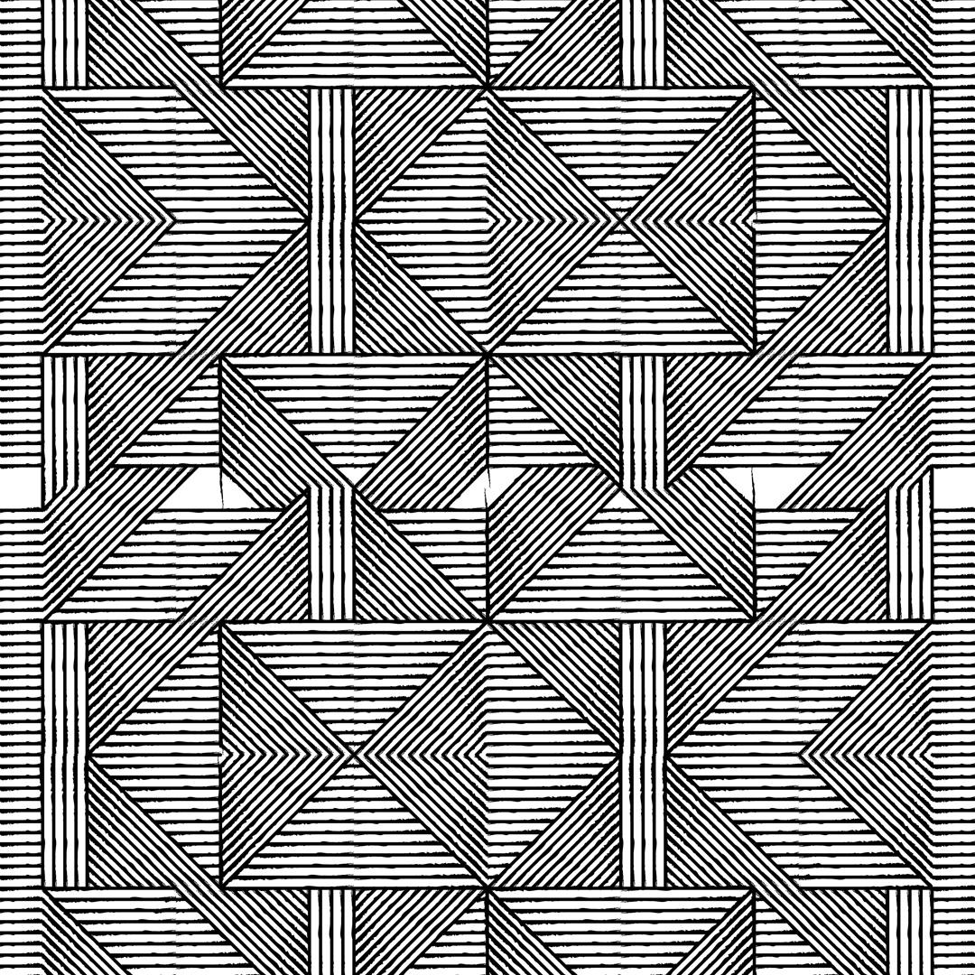 geometric african Collection black White