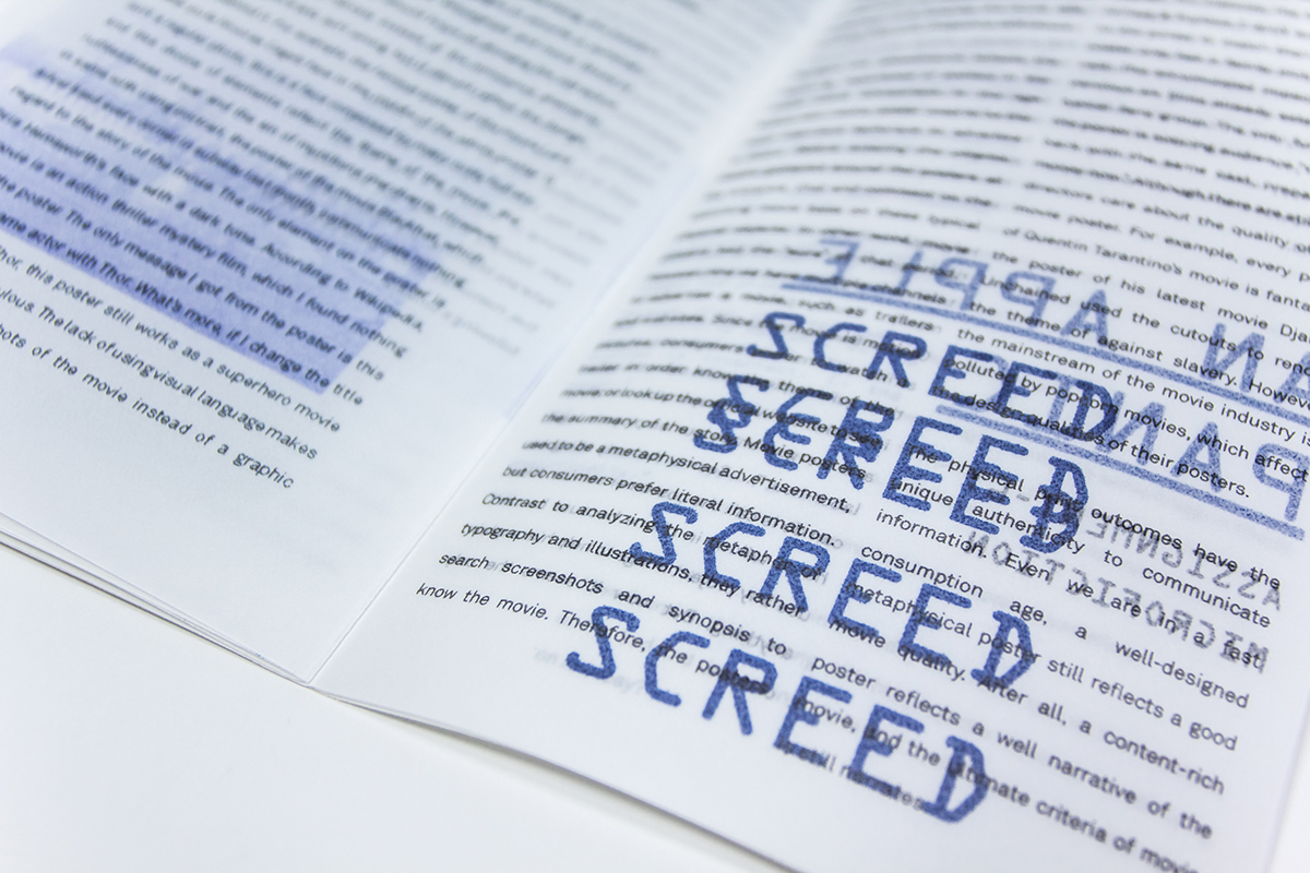 Transparent paper translucent paper transparent book design design writing ink blue Communication Design Pratt Institute