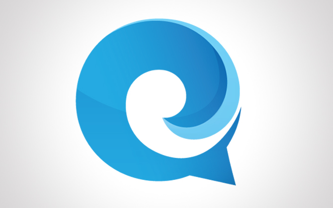 Quipwave  identity logo tech social media