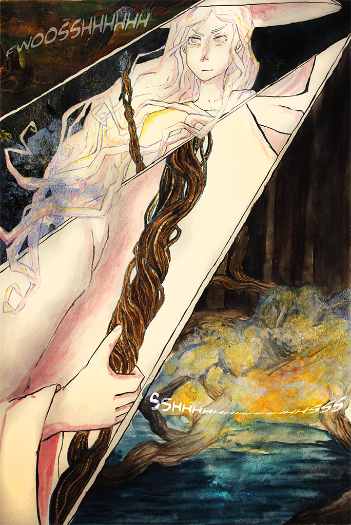 comic Graphic Novel Webcomic watercolor mythology fairy witch