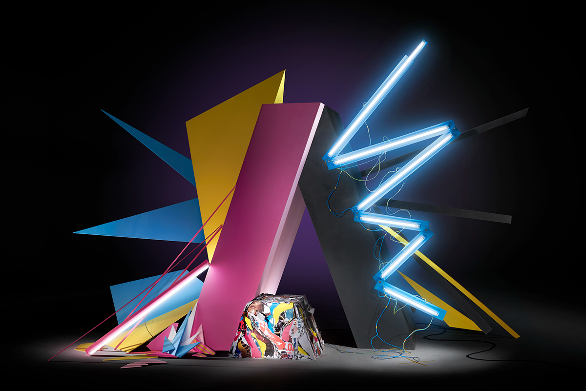 adobe Lauro Samblás VISUALARTIST sculpture OFFF Barcelona 2017 colours Adobe Remix logo