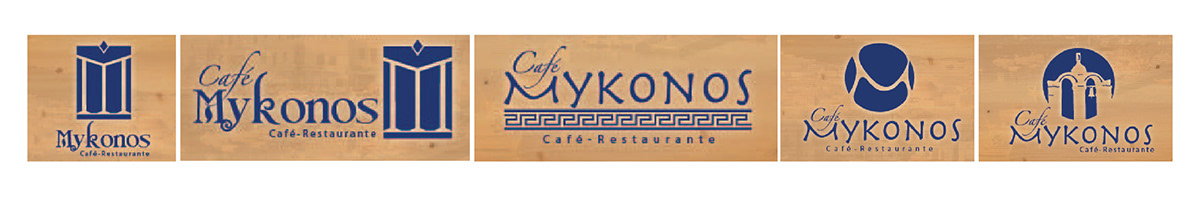 restaurant corporative culture Greece Mykonos Travel logo kitchen lettering identity Food  colombia medellin