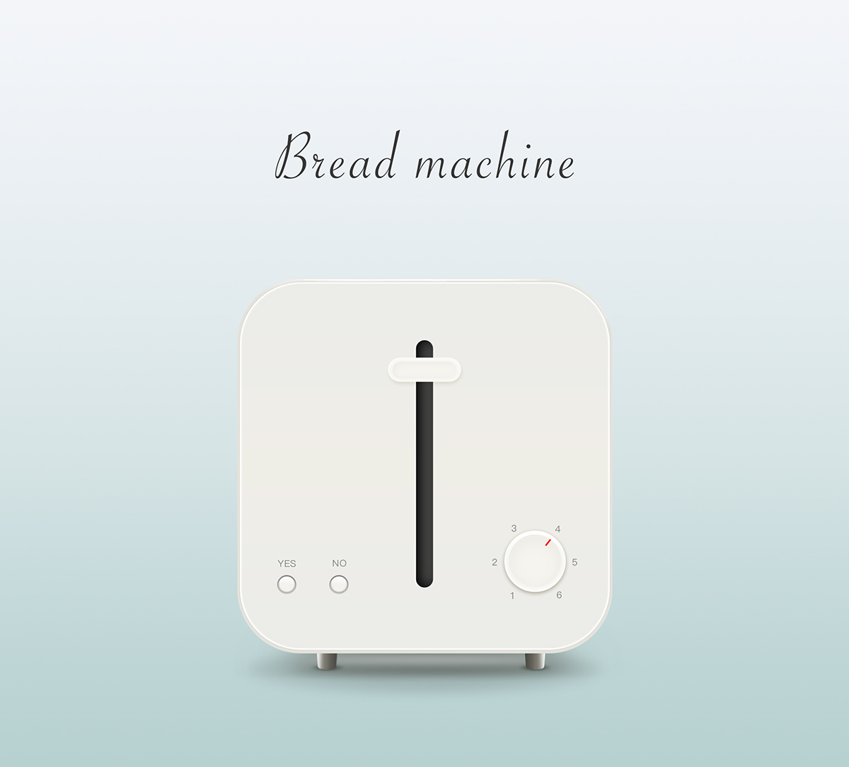 图形设计 插图 面包机