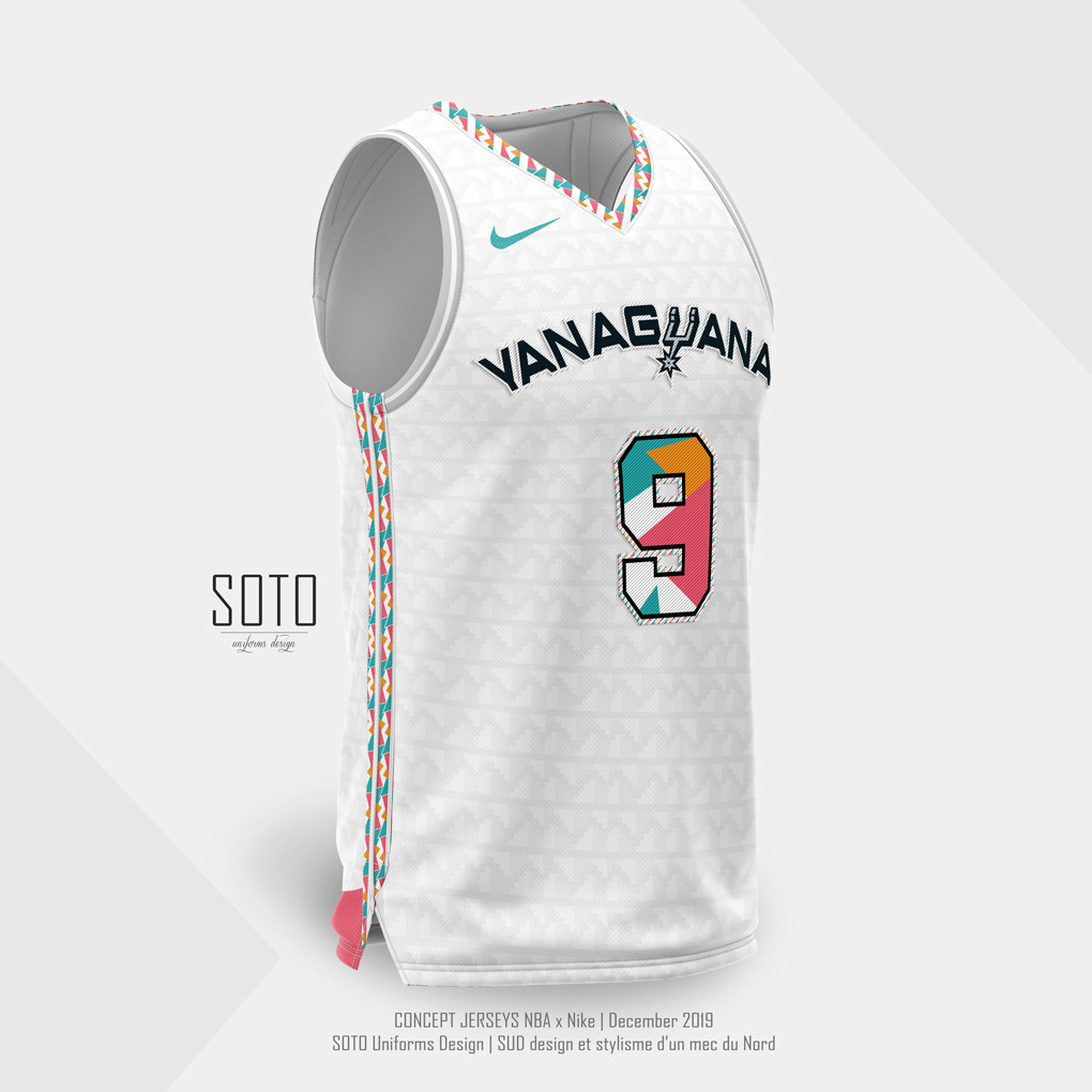 NBA city jersey concept SOTO maillot Spurs Jerseys addict uniforms