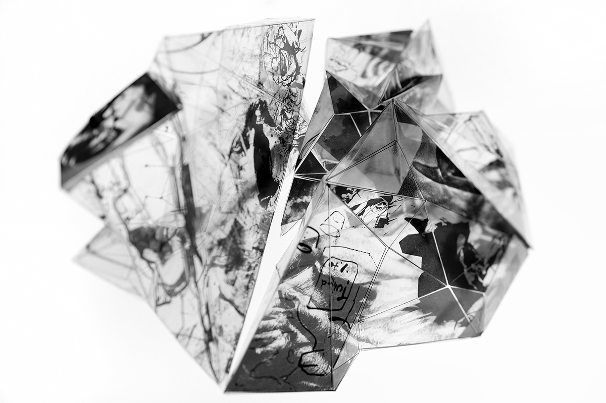 plexiglass geometric Geometrical 3D printings prints prism non random access memories fine art contemporary print