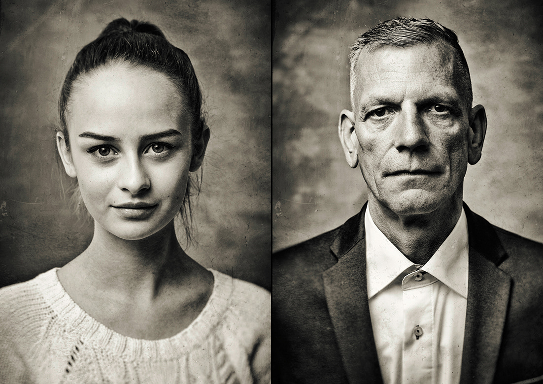 fate schicksal headshots portraits colour black and white closeups natural pure reallife