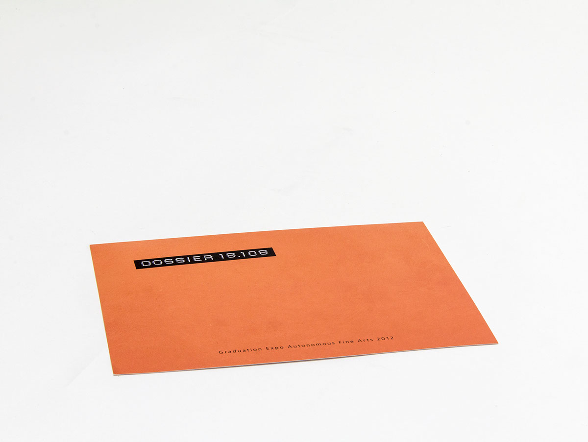 Booklet print graducation graphic typo orange 60s