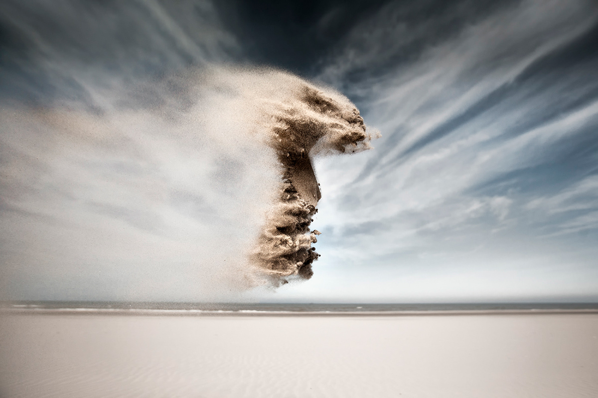 floating SKY air sand creatures beach gravity Nature Holland dutch