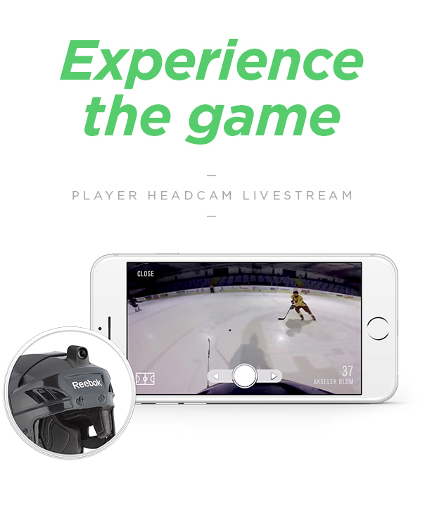 Sweden Bandy hockey headcam player ice sport professional scoreboard score clean minimal modern iphone app