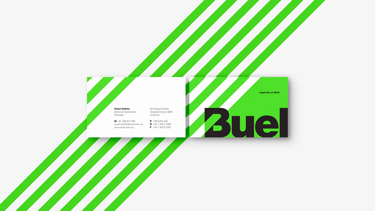 Buel - Brand identity mining services - business cards design