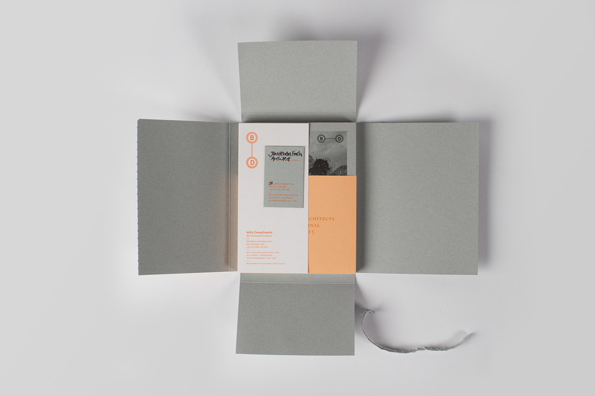 Landscape architects landscape architects book Layout orange grey perforated Label cover book cover book jacket Book Packaging binding handwritten