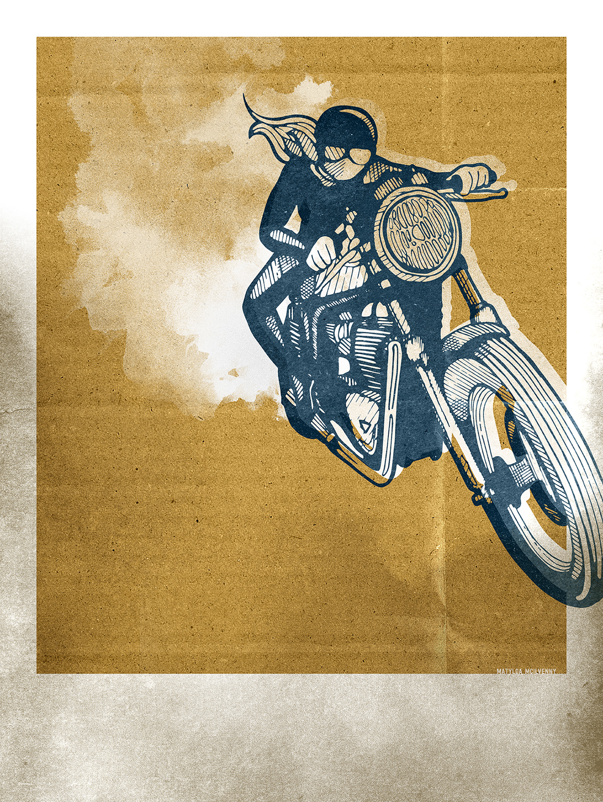 motorcycle poster
