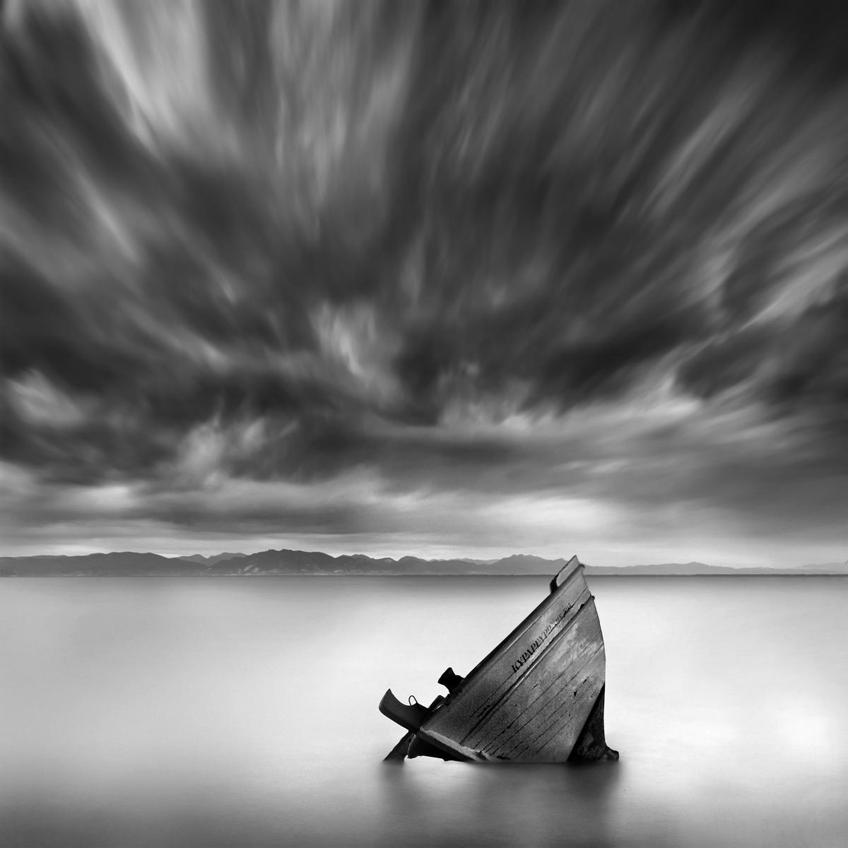 black and white fine art long exposure seascapes Shipwrecks
