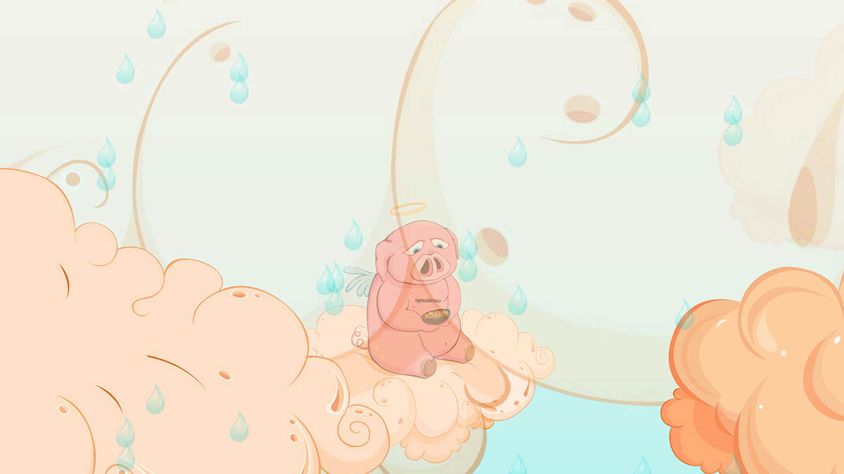 piggy short animated movie tamara mihajlovic megatrend video Adobe Flash cartoon