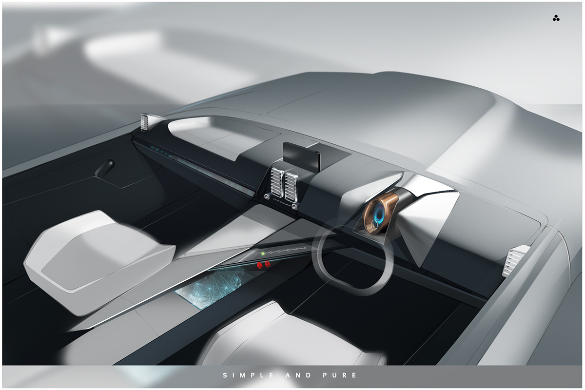 transport design benelli cadillac hm contessa w motors motorcycle Hyperscooter luxury car Interior dashboard