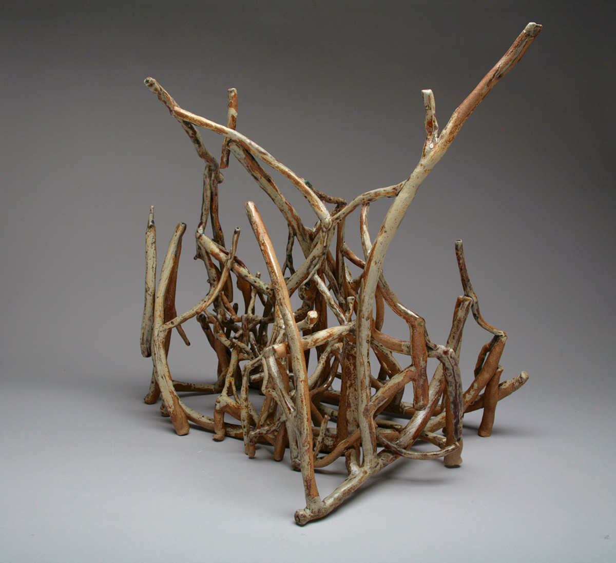 ceramics  twigs roots Tree  house line solitary loneliness chaos