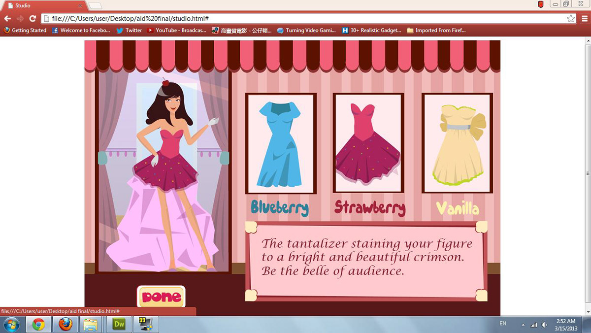 ice cream feminine Celebrity mobile game Iphone 4 HTML css Website