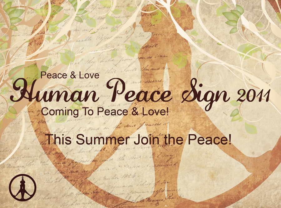 Peace & Love festival poster Logotype add Webbanner artwork