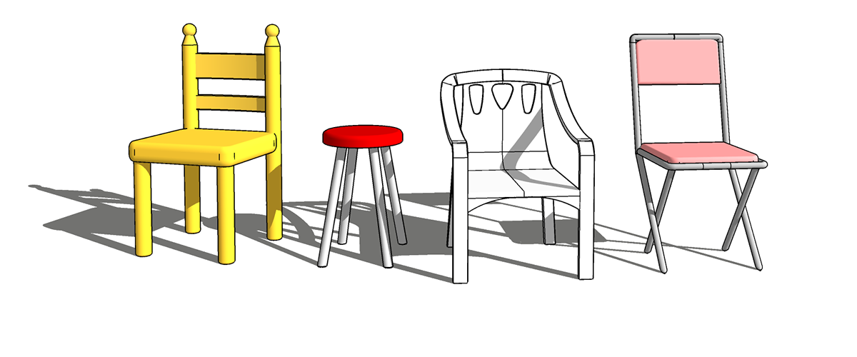 catalunya chair furniture manel photorealism product Render SketchUP stool twinmotion