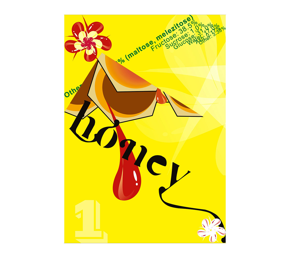honey comb Icon poster
