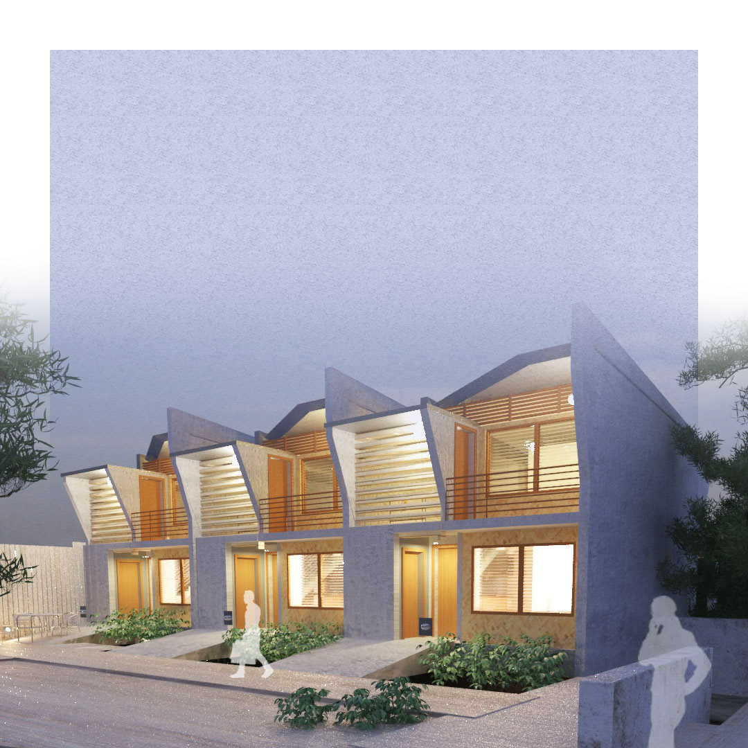 3D 3dsmax architecture exterior housing low cost housing Render visualization