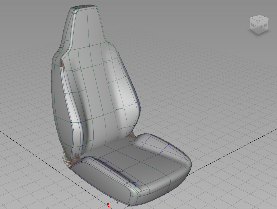 seat molding Alias modeling