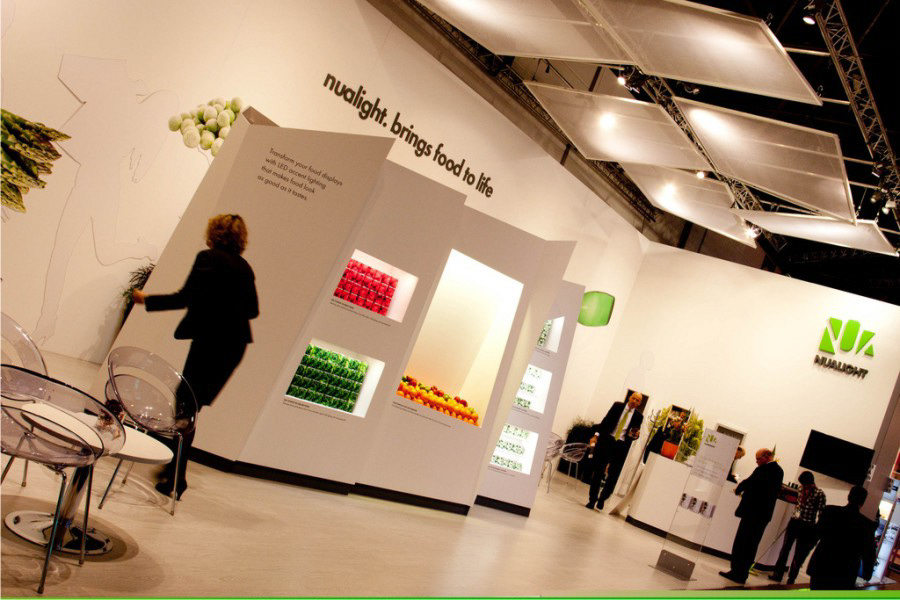 Marcus Notley futurist design Displays exhibitions trade fairs Nualight irish retail lighting LED Lighting euroshop bespoke