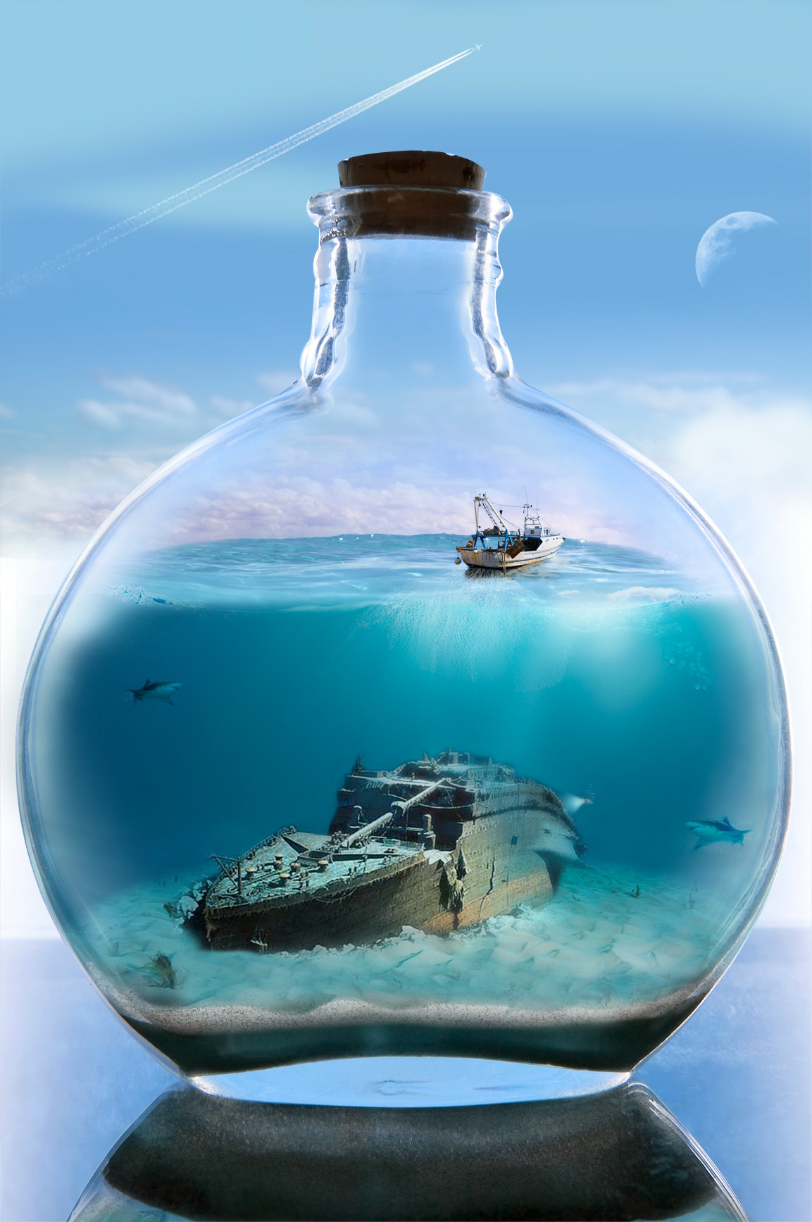 bottle water titanic lure fishing eye impact skyline Attack