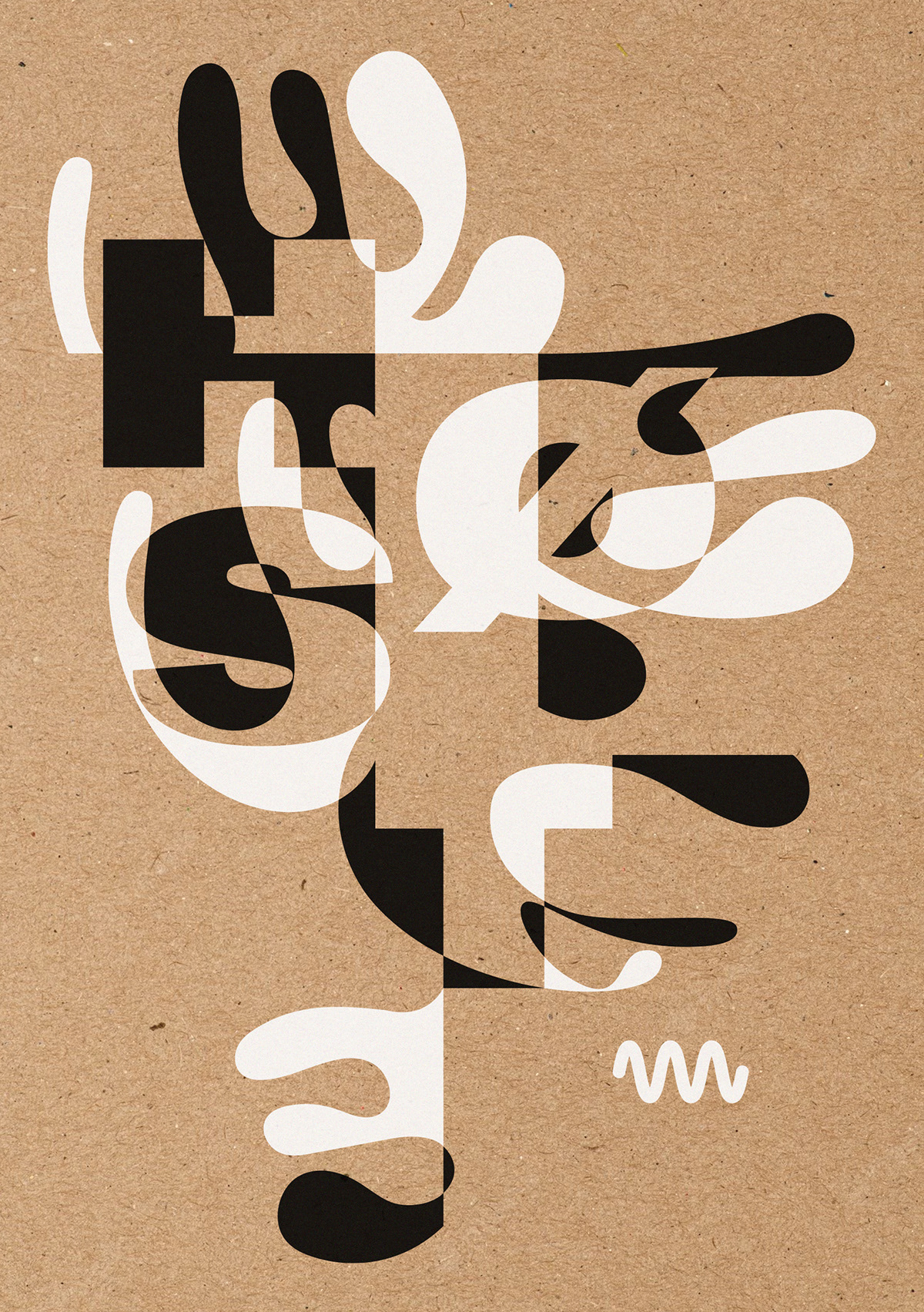non-format anti flyer typography   ILLUSTRATION  nyMusikk