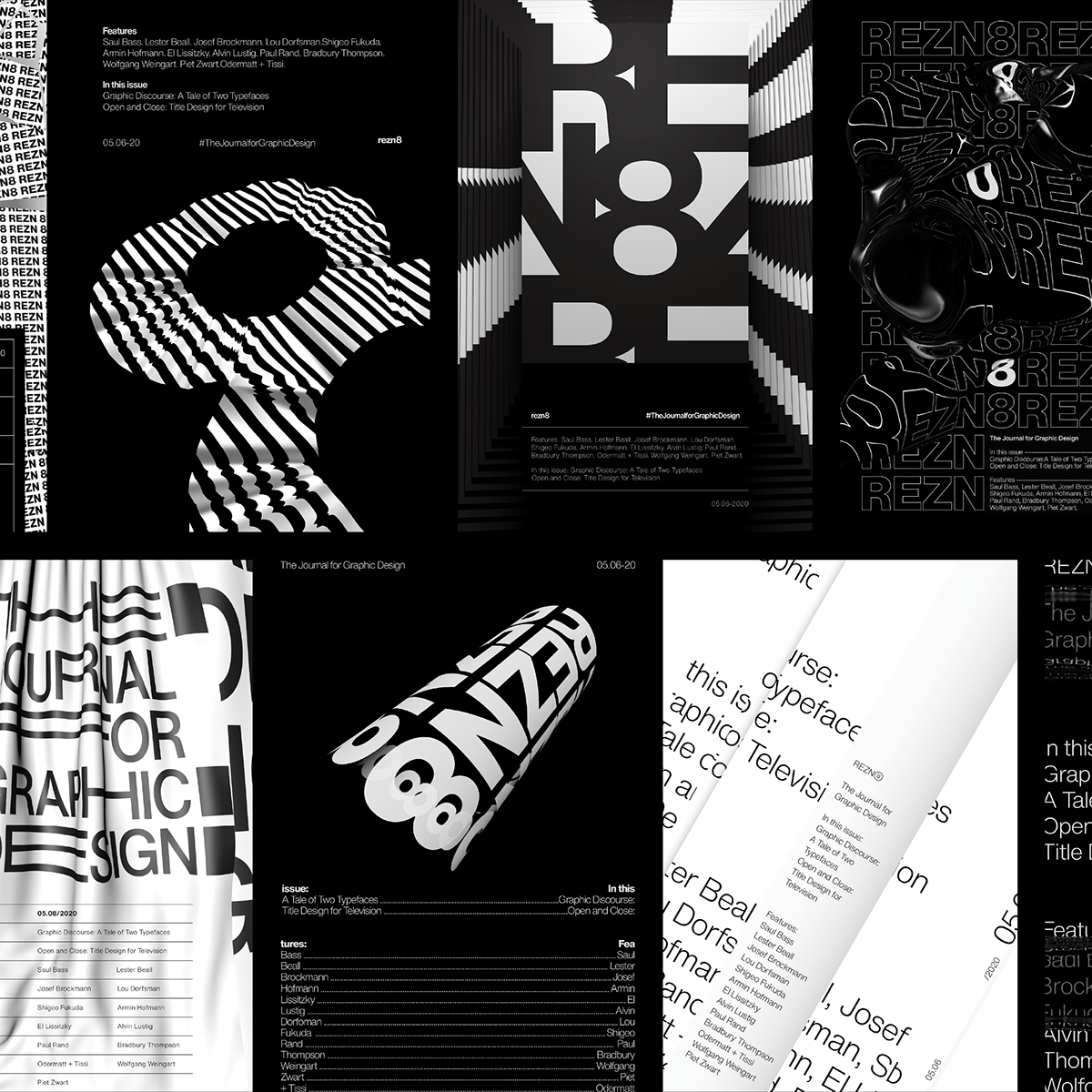 Rezn8 | The Journal For Graphic Design on Behance