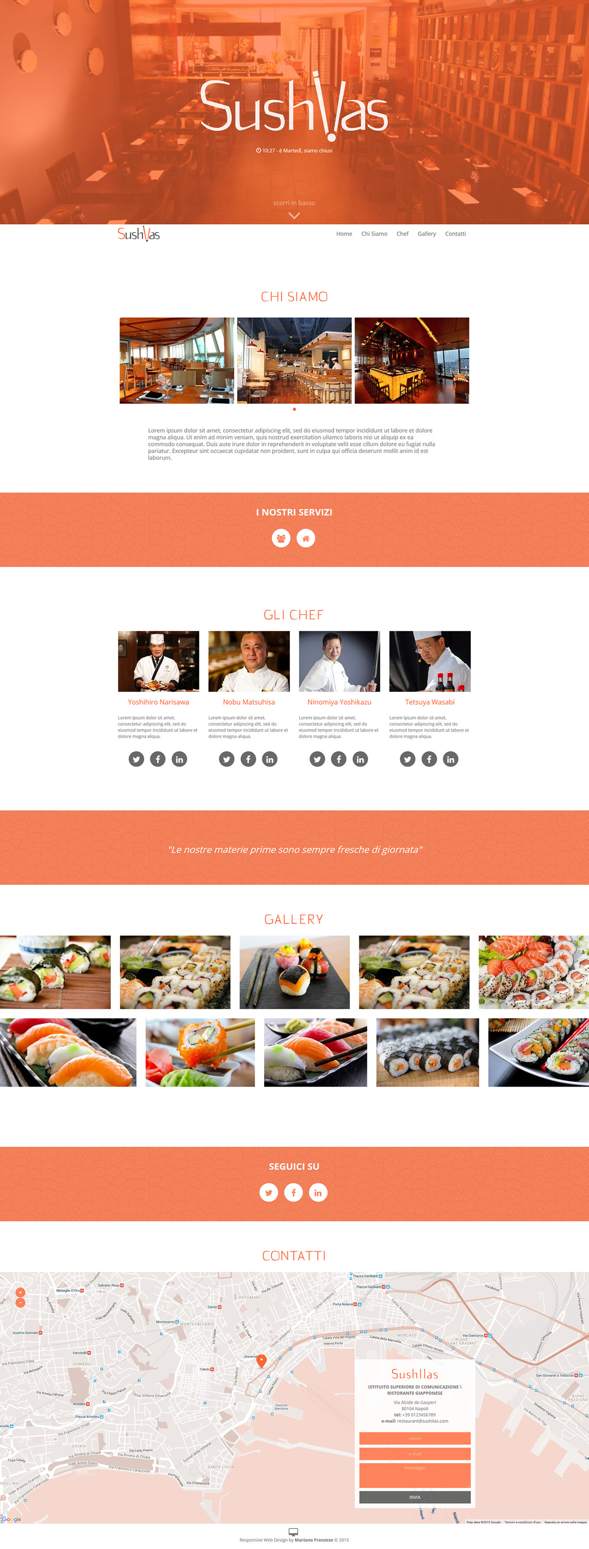 onepage Web Food  japan