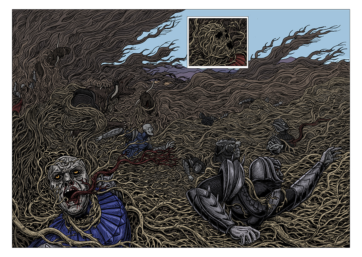 battle book Comic Book creature Drawing  fantasy art Graphic Novel horror medieval monster