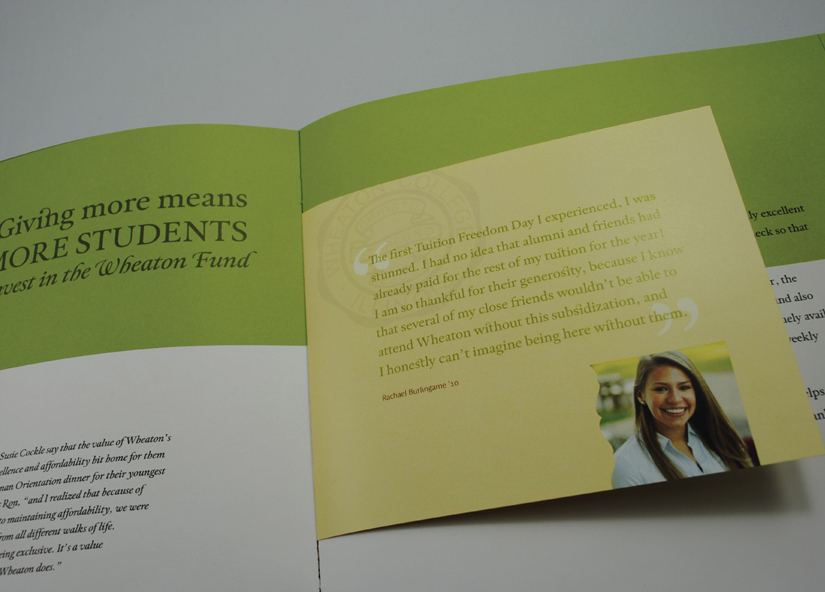 Wheaton Fund brochure brochure Marketing collateral Booklet