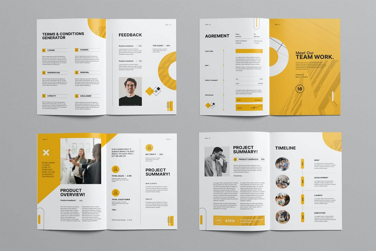 catalog Multipurpose portfolio editorial design InDesign art modern brand manual
