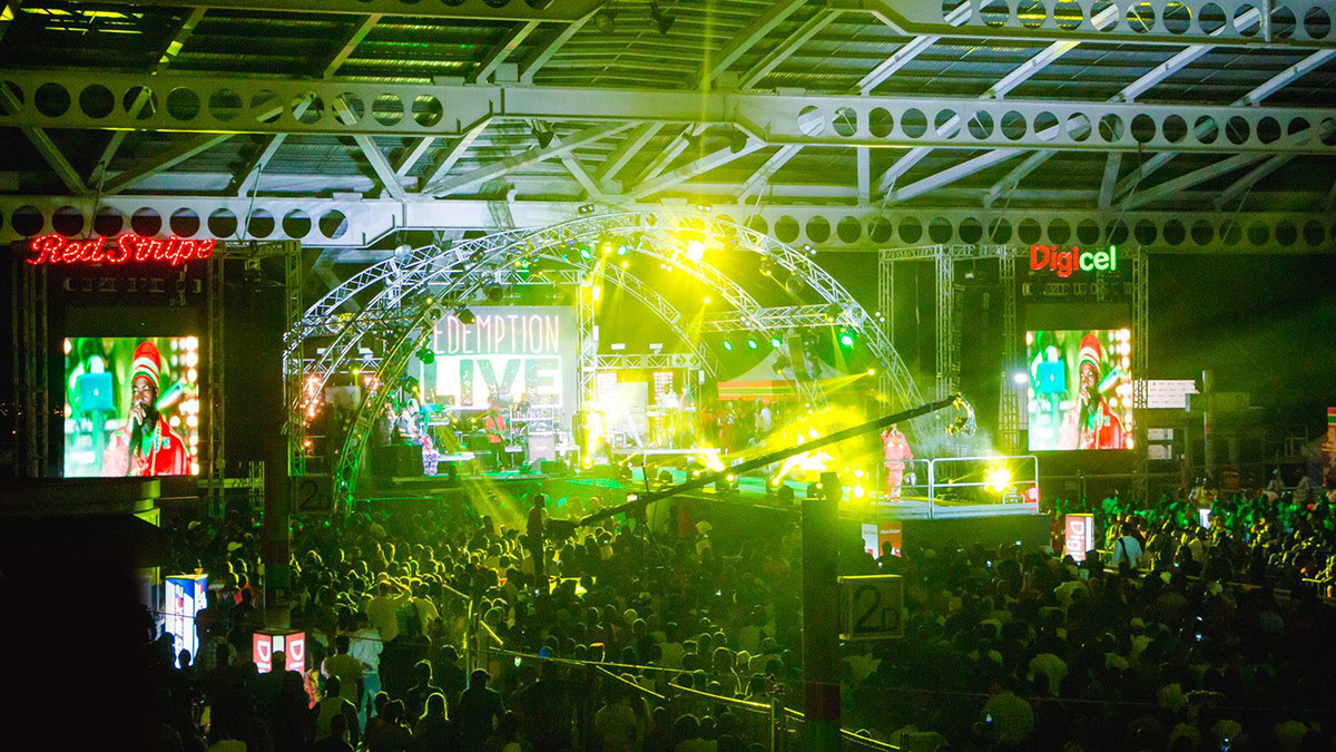 Stage Bob Marley jamaica reggae music concert