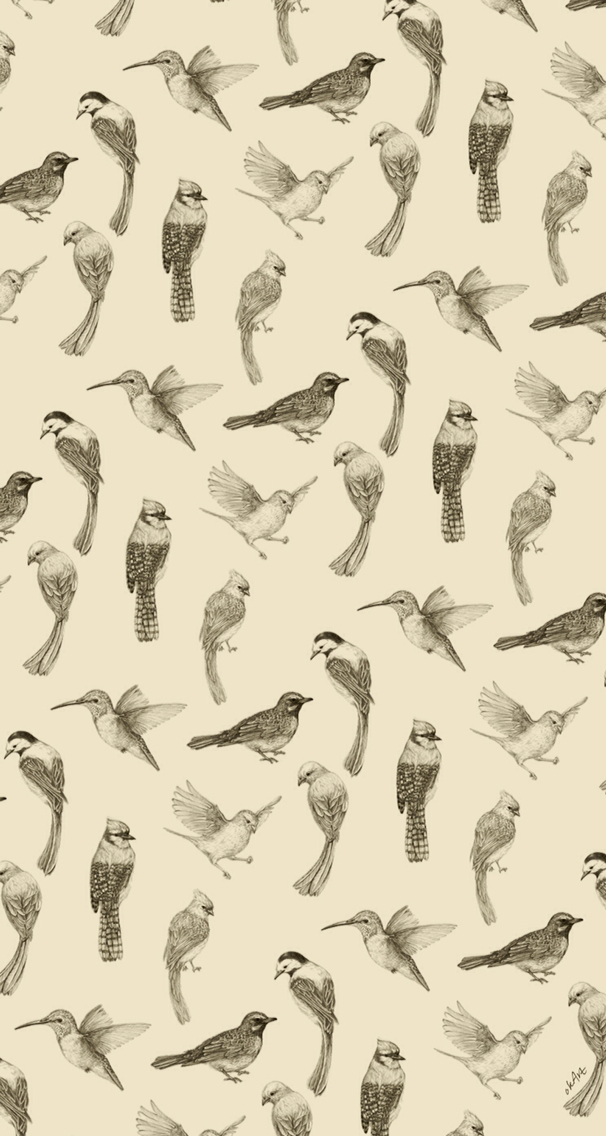 bird pattern pendrawing okart iphone5 background screen people Character