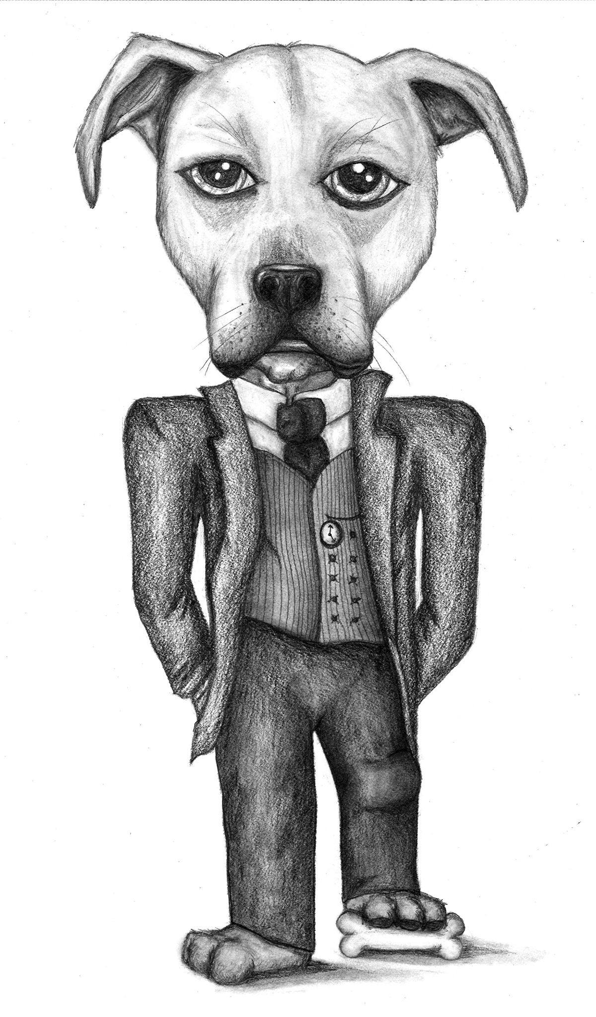pets dog Cat Victorian sketch draw pencil graphite portrait personification gentlemen